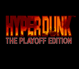 Hyper Dunk - The Playoff Edition (Japan) Title Screen